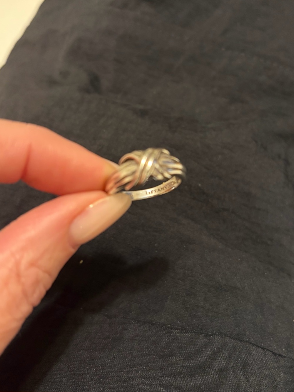 Tiffany & Co. Sterling Silver Knot Ring - Silver - Picture 4 of 8